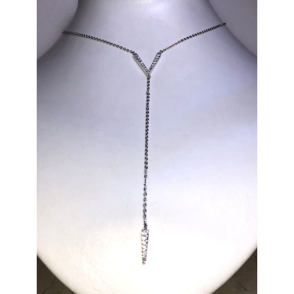 CHLOE & ISABEL PAVE CHEVRON Y-NECKLACE - N168